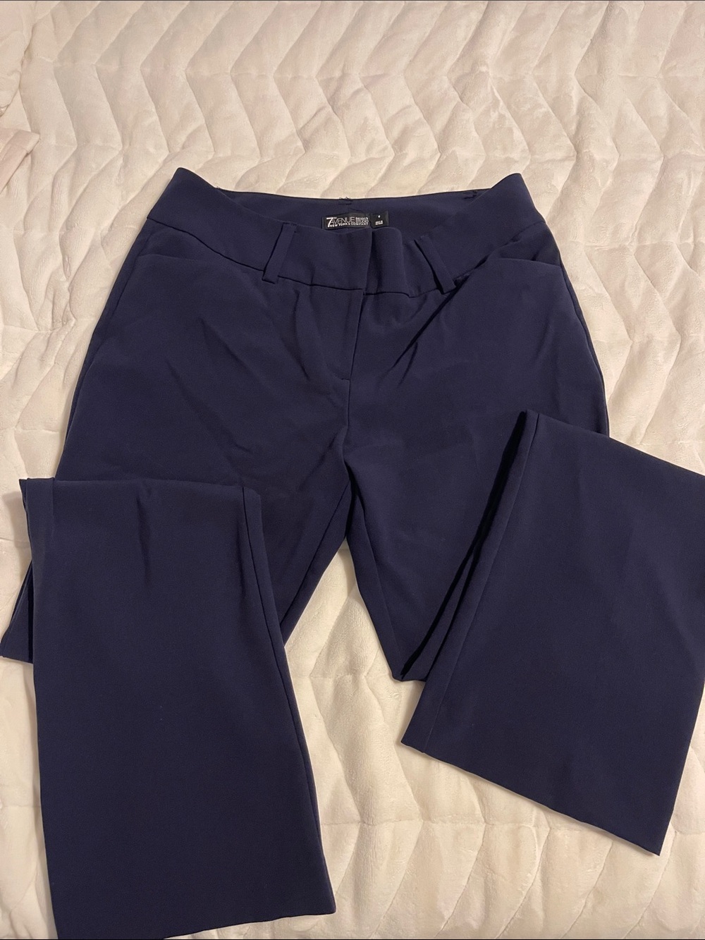 New York &Company Dark Navy Bootcut Trousers for Women